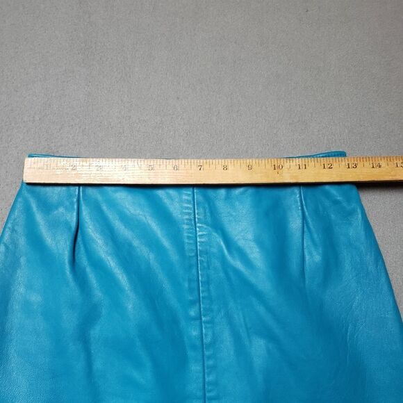 VINTAGE 80s Leather Skirt - Picture 12 of 12